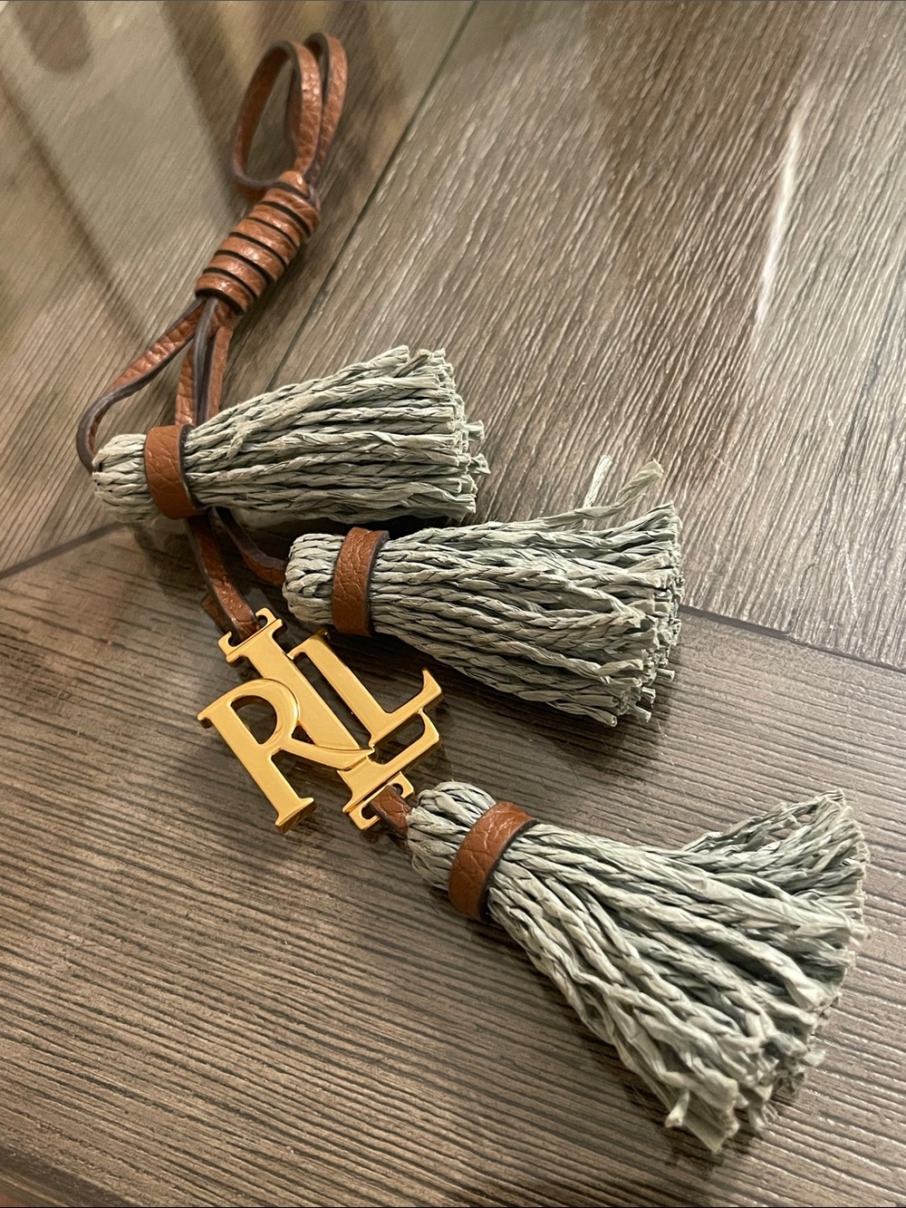Lauren Ralph Lauren Replacement Three Tassel - Gold-tone Logo Bag Charm